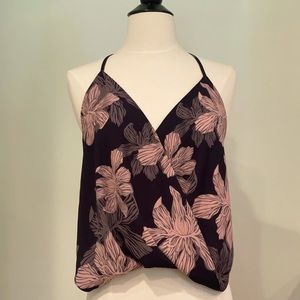 Forever 21 Floral Wrap Tank Top